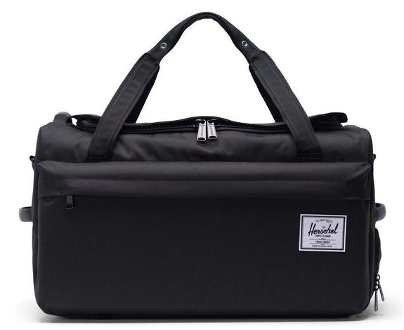 HERSCHEL duffel bag OUTFITTER, with retractable shoulder straps BLACK - Duffle bags