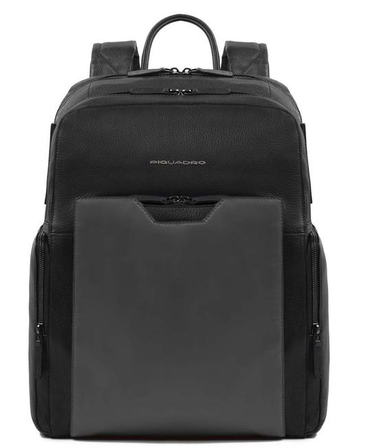 PIQUADRO backpack PRISMA, 15.6 "PC port Black - Laptop backpacks