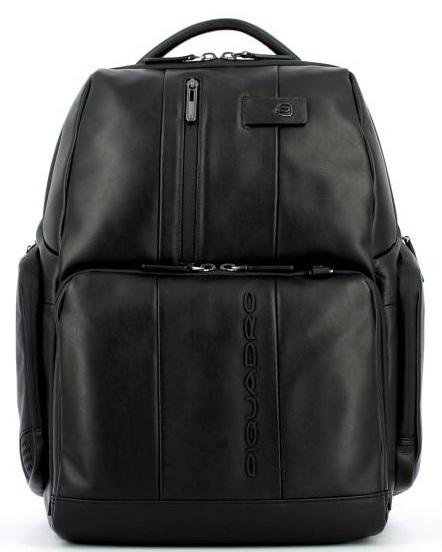 PIQUADRO backpack URBAN FAST-CHECK, 15.6 "PC holder Black - Laptop backpacks