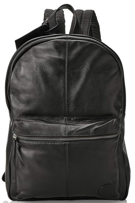 TIMBERLAND backpack In hammered leather BLACK - Laptop backpacks