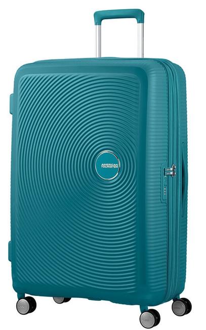 AMERICAN TOURISTER trolley case SOUNDBOX line. large. expandable JADE GREEN - Rigid Trolley Cases