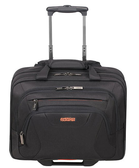 AMERICAN TOURISTER Pilot Trolley AT WORK, tablet and 15.6” PC case BLACK / ORANGE - Trolley Pilot Case - Buy Online!