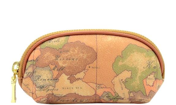 ALVIERO MARTINI PRIMA CLASSE ALVIERO MARTINI 1 ^ CLASS GEO CLASSIC print key bag NATURAL - Sachets & Travels Cases