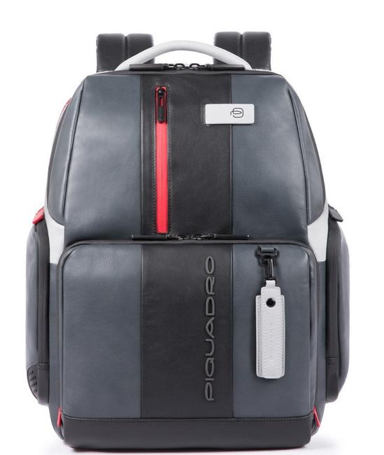 PIQUADRO backpack URBAN FAST-CHECK, 15.6 "PC holder GREY - Laptop backpacks
