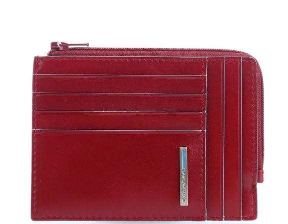 PIQUADRO wallet BLUE SQUARE line RED - Men’s Wallets