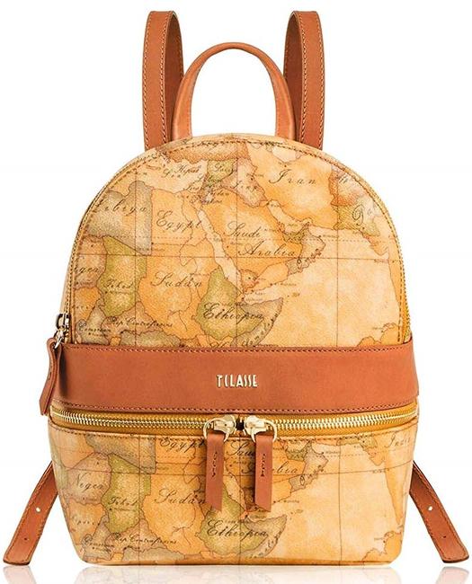 ALVIERO MARTINI PRIMA CLASSE ALVIERO MARTINI 1 ^ CLASS Geo Classic print shoulder backpack NATURAL - Women’s Bags