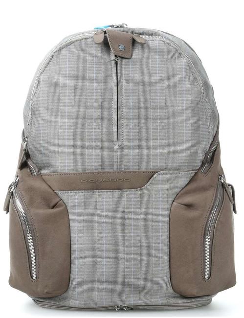 PIQUADRO backpack COLEOS, 14 "PC case, with waterproof backpack cover turtledove - Laptop backpacks