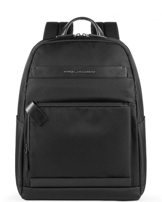PIQUADRO backpack KLOUT, PC port 14 " Black - Laptop backpacks
