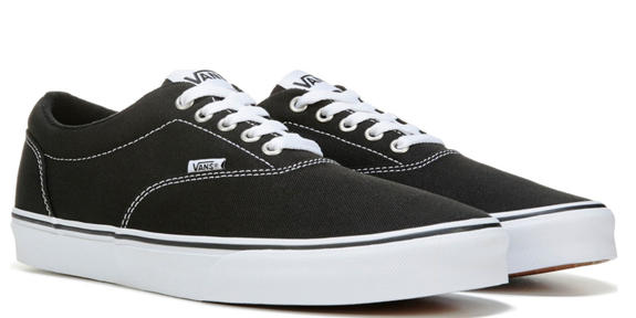 VANS sneakers DOHENY, in canvas BLACK / WHITE - Men’s shoes