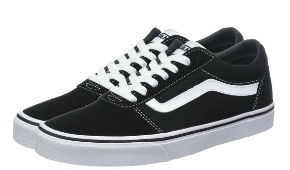 VANS Low  sneakers WARD, in suede and canvas BLACK / WHITE - Women’s shoes