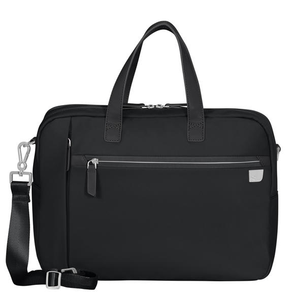 SAMSONITE Eco Wave Hand folder bag with shoulder strap, 15.6” PC case BLACK - Work Briefcases