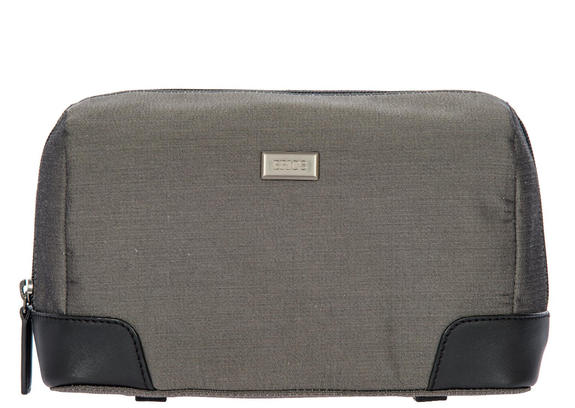 BRIC’S BRIC’S beauty case MONZA, nylon with leather inserts Gray / Black - Beauty Case