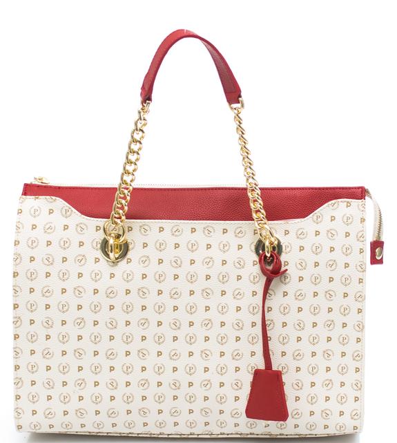POLLINI Heritage Classic Shoulder shopper, with shoulder strap Ivory / lac - Women&rsquo;s Bags