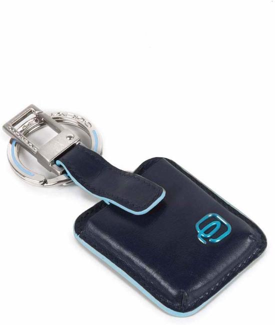 PIQUADRO keyring BLUE SQUARE, with CONNEQU device blue - Key holders