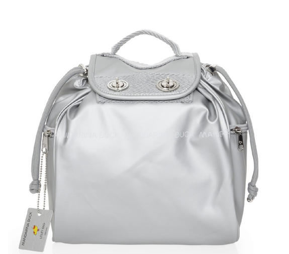 MANDARINA DUCK Utility Shoulder backpack SILVER - Women’s Bags