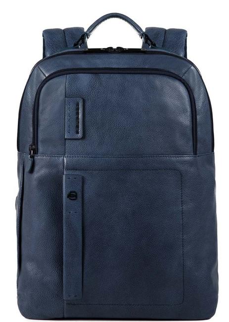 PIQUADRO backpack P15 PLUS, 15.6 "PC port blue - Laptop backpacks