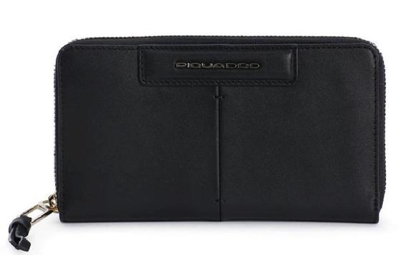 PIQUADRO wallet SPLASH black / sand - Over-the-shoulder Bags for Men