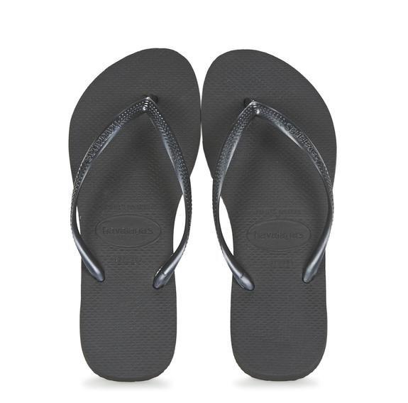 HAVAIANAS flip flops SLIM BLACK - Women’s shoes