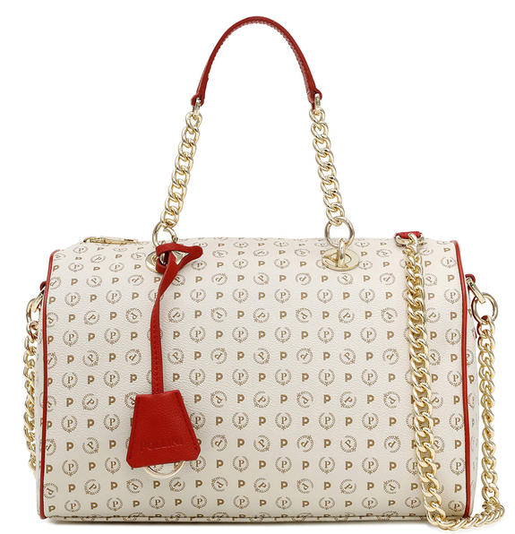 POLLINI Tapiro Handbag; with shoulder strap Ivory / lac - Women’s Bags