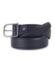 PIQUADRO  WOSTOK Shortened belt, in leather blue - Belts - 1