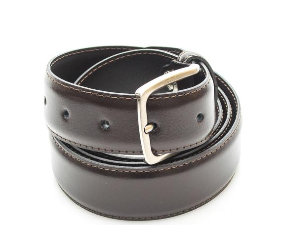 TIMBERLAND belt CLASSIC, in leather, Made in Italy cocoa - Belts