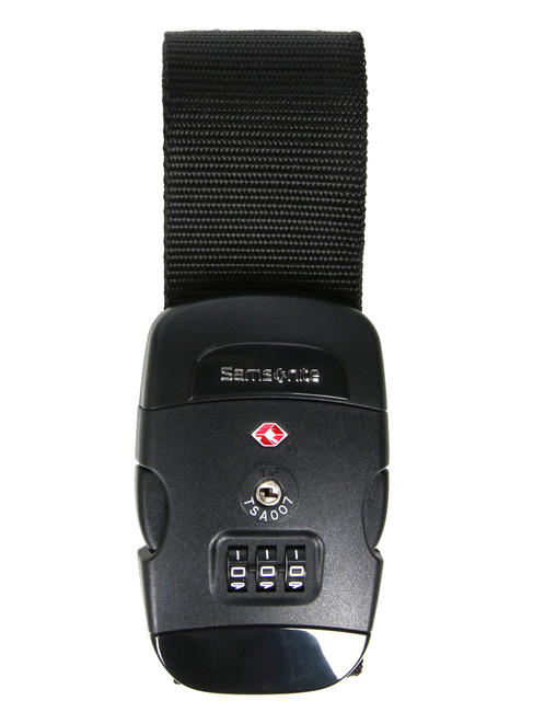 SAMSONITE  GLOBAL TRAVEL TSA luggage strap, with combination BLACK - Travel Accessories