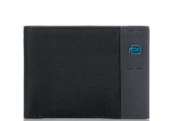PIQUADRO  P15 Leather wallet Black - Men’s Wallets