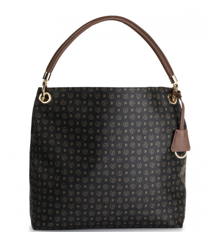 Pollini Heritage Bronze Shoulder Bag Black Brown Buy At Outlet Prices