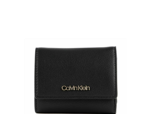 CALVIN KLEIN TRIFOLD XS TRIFOLD XS Mini wallet BLACK - Women’s Wallets