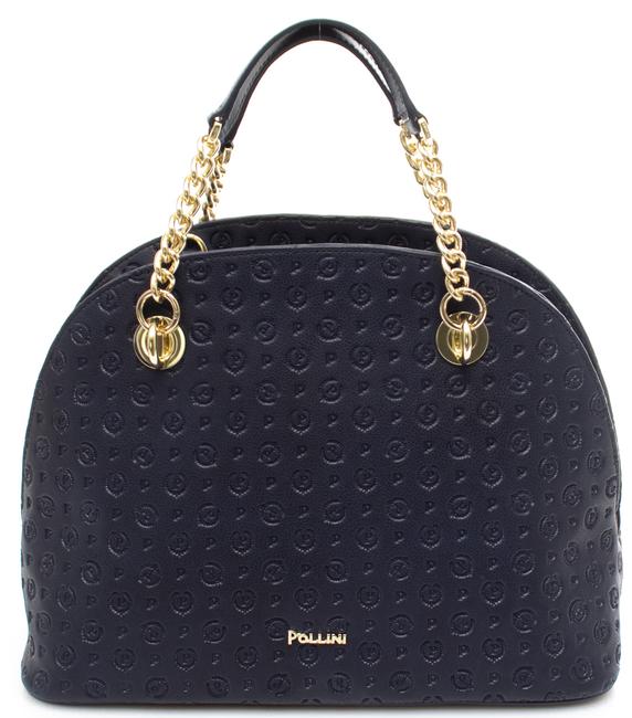 POLLINI Heritage Embossed Handbag; with shoulder strap blue - Women’s Bags