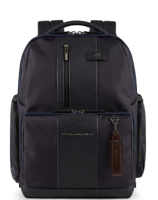 PIQUADRO backpack BRIEF, 15.6 "PC holder blue - Laptop backpacks