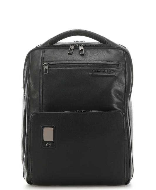 PIQUADRO AKRON AKRON Backpack for PC 15,6 " Black - Laptop backpacks