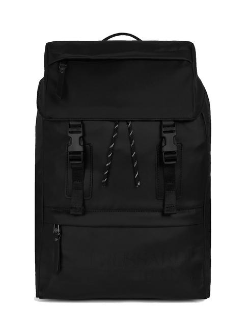 TRUSSARDI JEANS TURATI RUBBER Backpack for PC 13 " BLACK - Laptop backpacks