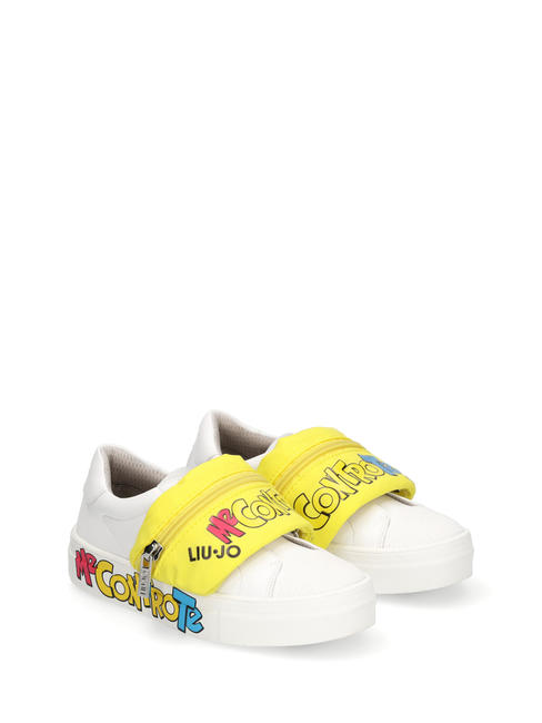 LIUJO  ME AGAINST YOU Sneakers with pouch MILK / YELLOW - Baby Shoes