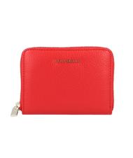 COCCINELLE  METALLIC SOFT Mini wallet in leather POLISH RED - Women&rsquo;s Wallets - 1