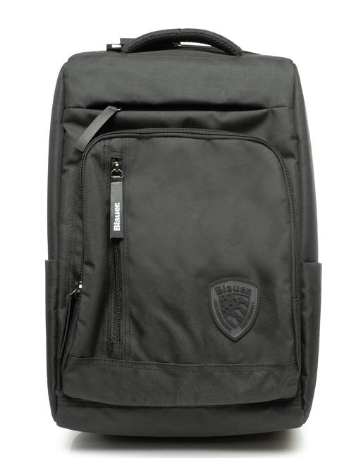 BLAUER  PC backpack in canvas Black - Backpacks & School and Leisure