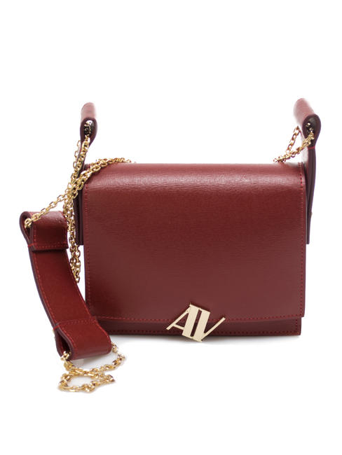 ANNA VIRGILI  IRINA Shoulder mini bag in saffiano leather RED - Women’s Bags