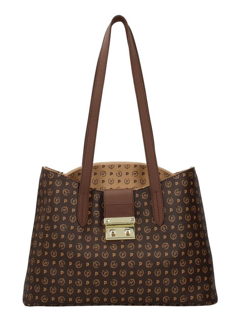 POLLINI  HERITAGE CLASSIC Shoulder shopper brown / cream - Women’s Bags