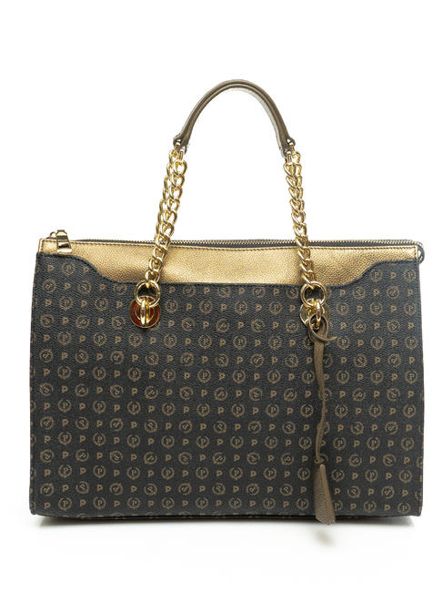 POLLINI Heritage Classic Shoulder shopper, with shoulder strap black bronze - Women&rsquo;s Bags