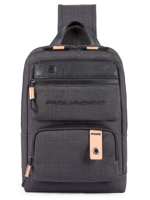PIQUADRO  BLAME One-shoulder backpack, iPad holder Black - Laptop backpacks