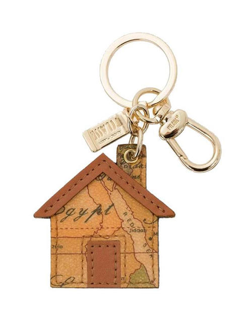 ALVIERO MARTINI PRIMA CLASSE  Geo Print House Keychain NATURAL - Key holders