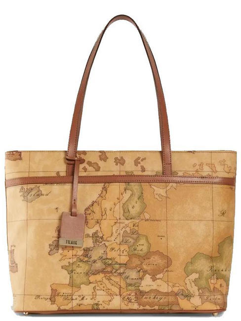 ALVIERO MARTINI PRIMA CLASSE GEO CLASSIC  GEO CLASSIC Shoulder shopping bag NATURAL - Women’s Bags