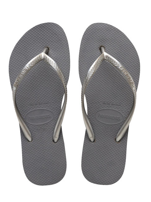 HAVAIANAS  SLIM FLATFORM Women's flip-flops steel / gray - Women’s shoes