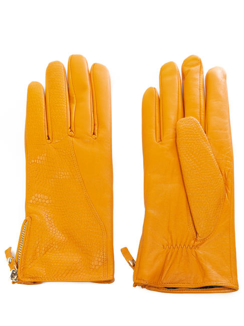PIQUADRO   G7 Leather gloves Yellow - Gloves