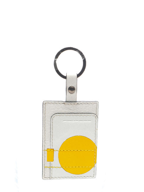 PIQUADRO key holder FEELS, in leather circle / Gray - Key holders