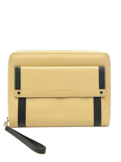 PIQUADRO RAND  RAND iPad holder BEIGE - Tablet holder& Organizer