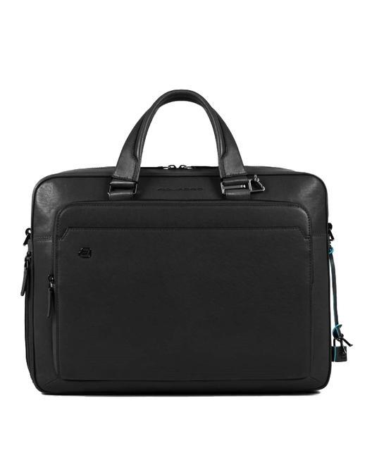 PIQUADRO  BLACK SQUARE Laptop briefcase 15 " Black - Work Briefcases