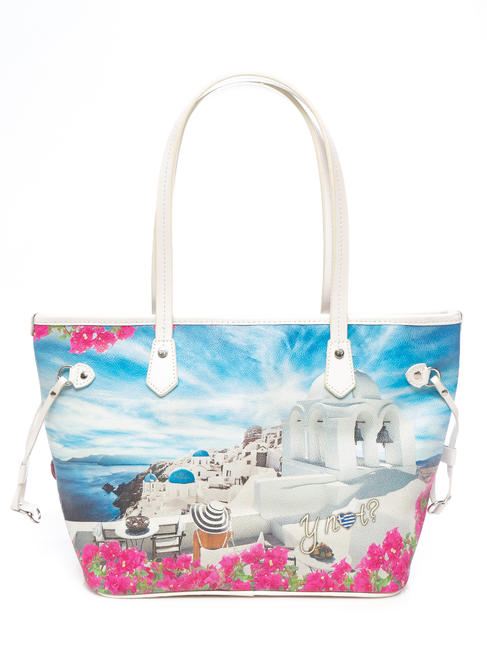 YNOT  YESBAG Shopper in printed pvc white party - Women’s Bags