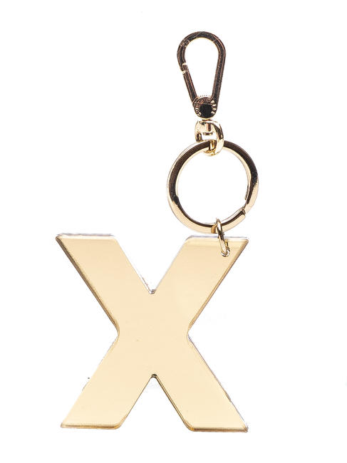 COCCINELLE  ALPHABET LOVERS "X" Charm Keychain Platinum - Key holders