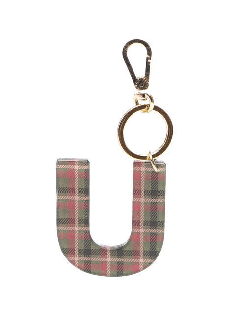 COCCINELLE  PLEXY TARTAN "U" Keychain MULTICOL.CAPER - Key holders